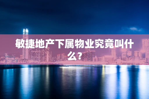 敏捷地产下属物业究竟叫什么？