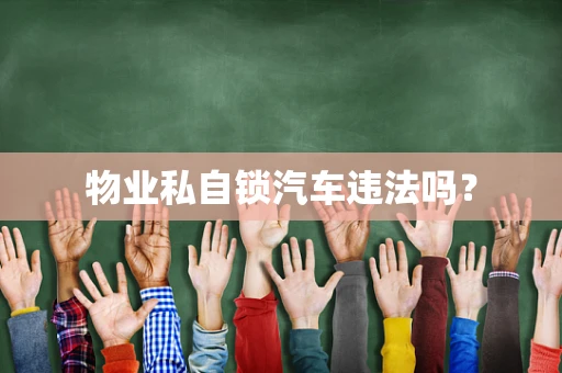物业私自锁汽车违法吗？