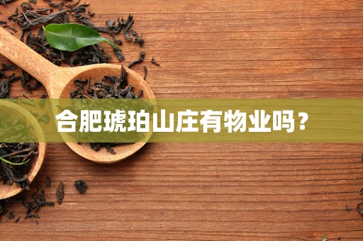 合肥琥珀山庄有物业吗？