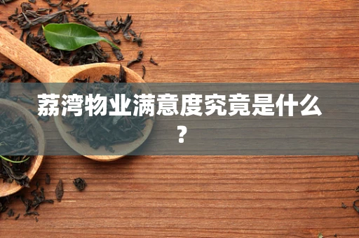 荔湾物业满意度究竟是什么？