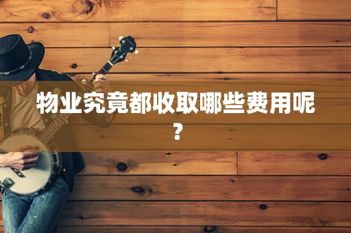 物业究竟都收取哪些费用呢？