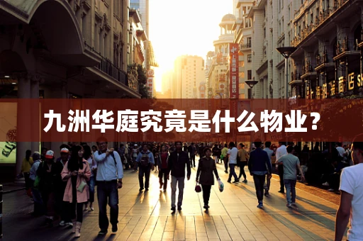 九洲华庭究竟是什么物业？