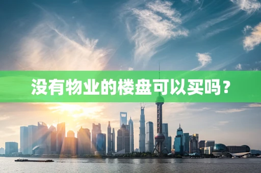 没有物业的楼盘可以买吗？