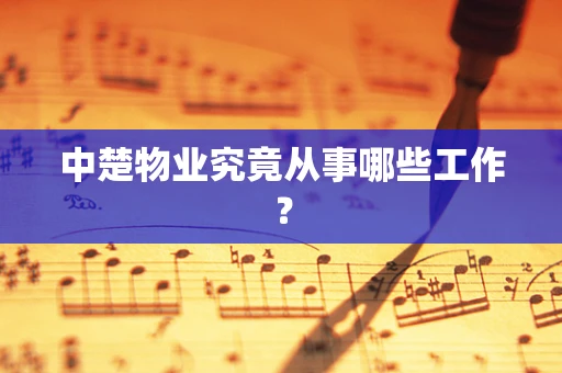 中楚物业究竟从事哪些工作？
