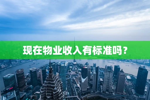 现在物业收入有标准吗？