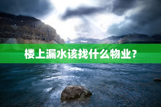 楼上漏水该找什么物业？