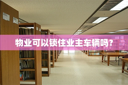 物业可以锁住业主车辆吗？