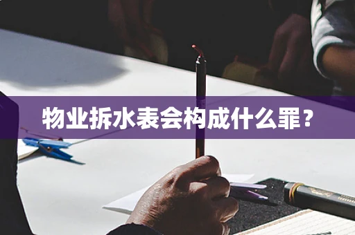物业拆水表会构成什么罪？