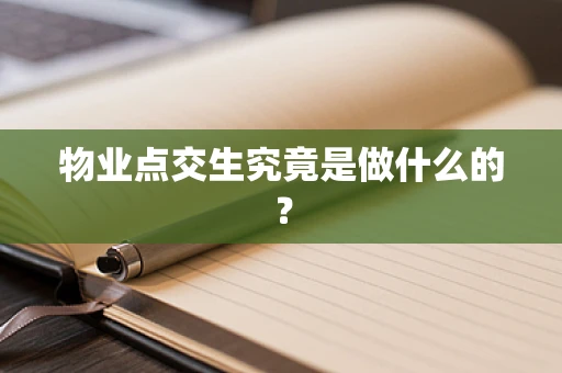 物业点交生究竟是做什么的？