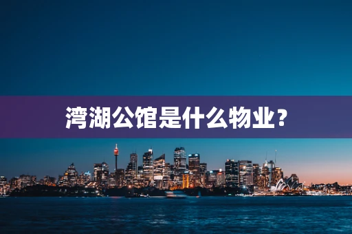 湾湖公馆是什么物业？