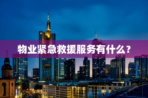 物业紧急救援服务有什么？