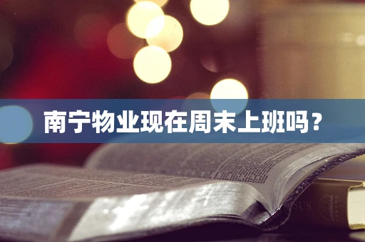 南宁物业现在周末上班吗？