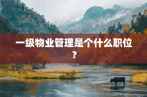 一级物业管理是个什么职位？