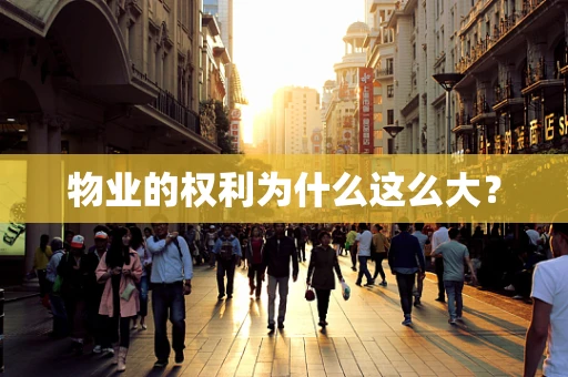物业的权利为什么这么大？