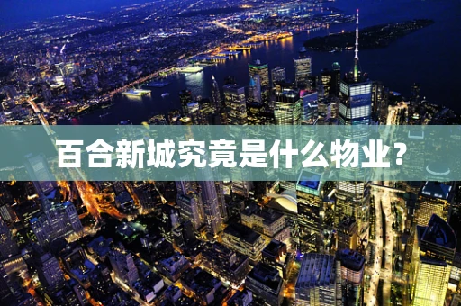 百合新城究竟是什么物业？