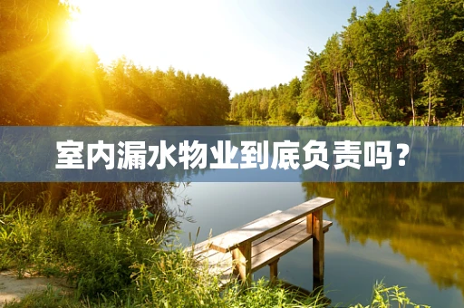 室内漏水物业到底负责吗？