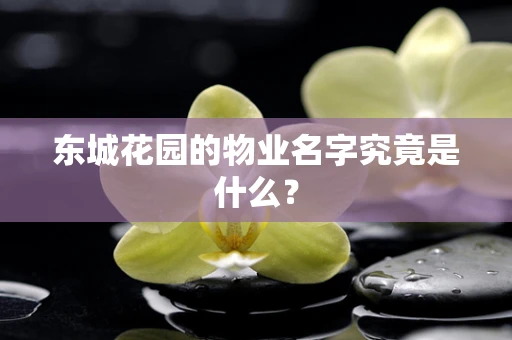东城花园的物业名字究竟是什么？