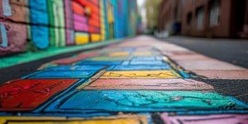 物业进行跳房子涂鸦算违法吗？