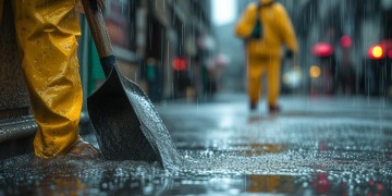 物业人员挡水违法吗？