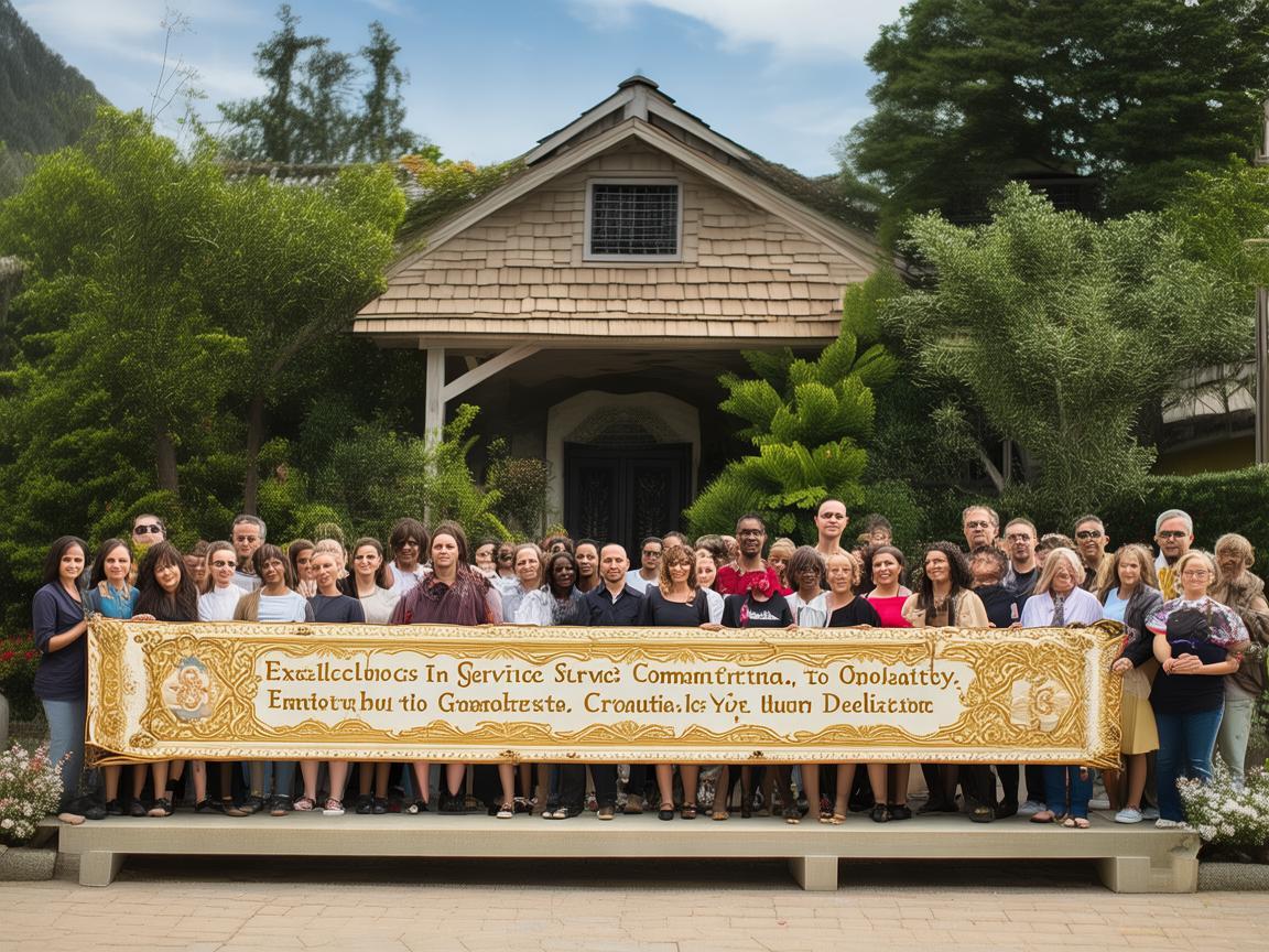 给一方物业送锦旗该写什么内容呢？